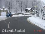 Úklid sněhu na Hukvaldech
