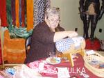 Vánoce v Perníkové chaloupce 2009 - paličkování paní Uríková