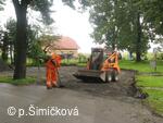 průběh stavební akce